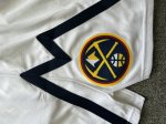 NBA Denver Nuggets shorts blanc